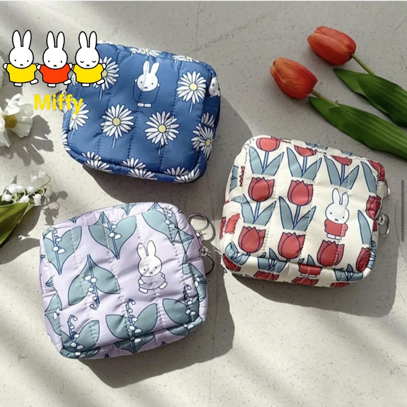 Japanese Lifestyle Goods - Bolsa de maquillaje Kawaii Miffy, bolso