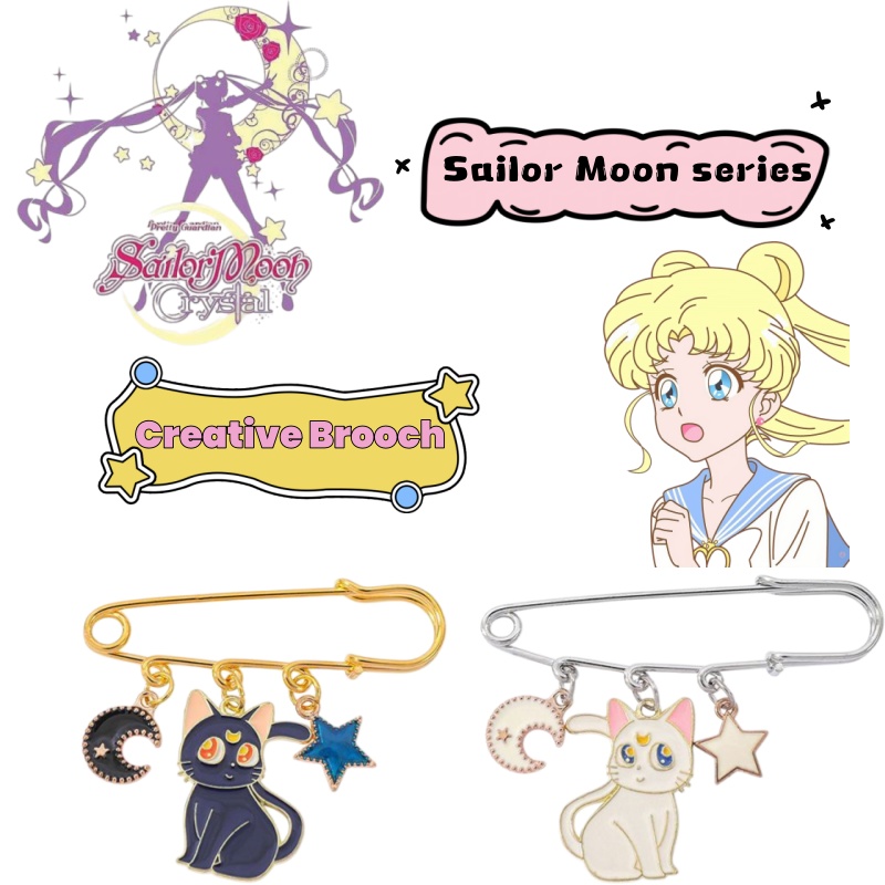 Japanese Lifestyle Goods - Broche creativo de metal con diseño