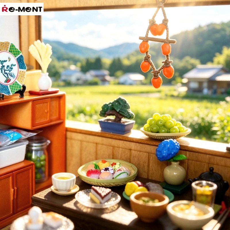Japanese Lifestyle Gifts - Nuevo Adorno en Miniatura Re-Ment, Escena