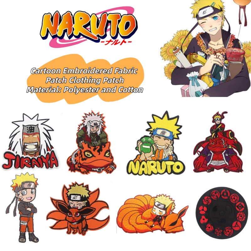Japanese Lifestyle Goods - Parche bordado personalizado de Naruto, estilo