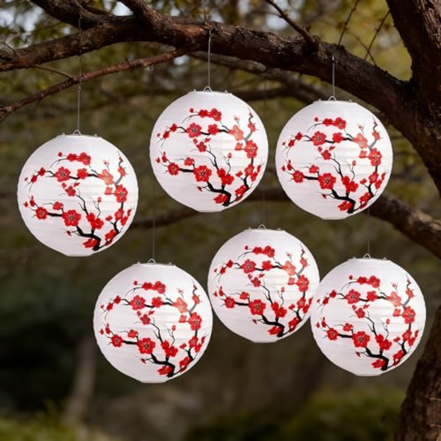 Paquete de 6 decoraciones de A - Japanese Lantern Paper reseña y precio